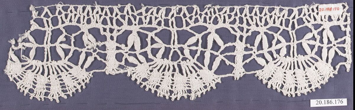 Insertion, Bobbin lace, Italian, Genoa