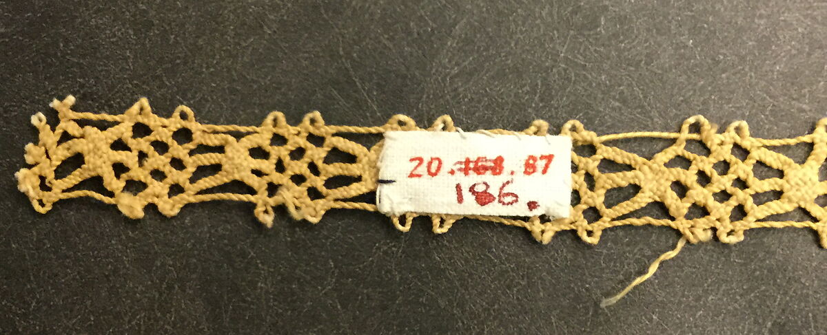 Insertion, Bobbin lace, Italian, Venice