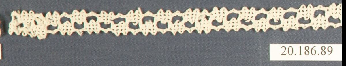 Insertion, Bobbin lace, Italian, Venice