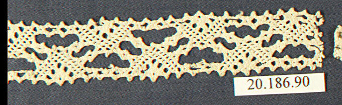 Insertion, Bobbin lace, Italian, Venice 