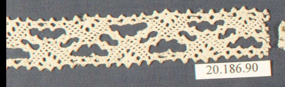 Insertion, Bobbin lace, Italian, Venice