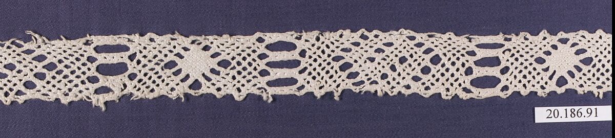 Insertion, Bobbin lace, Italian, Venice