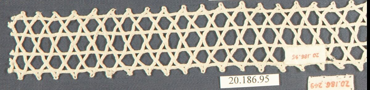 Insertion, Bobbin lace, Italian, Venice