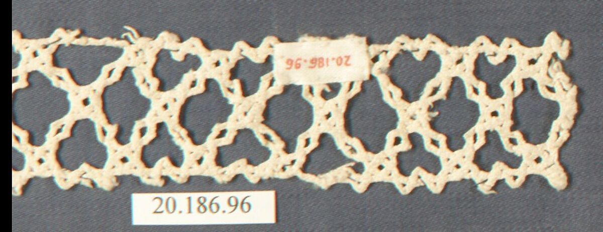 Insertion, Bobbin lace, Italian, Venice