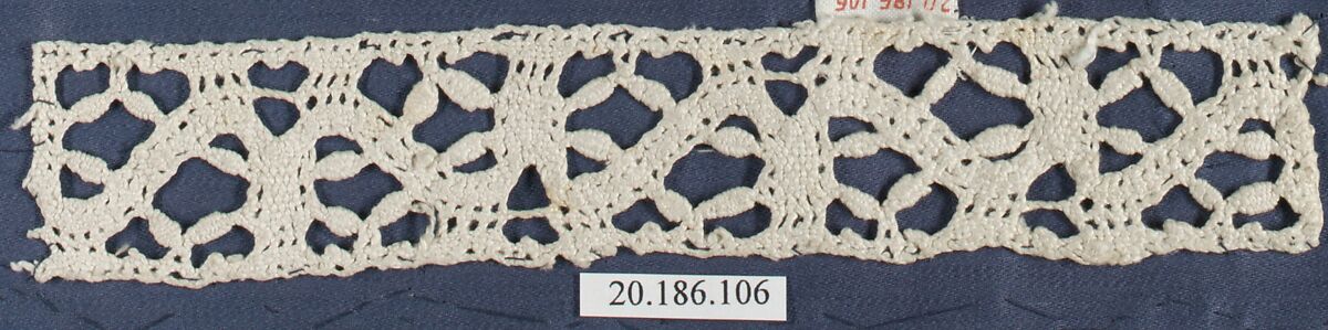 Insertion, Bobbin lace, Italian, Genoa