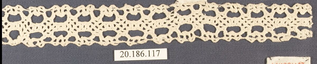 Insertion, Bobbin lace, Italian, Venice