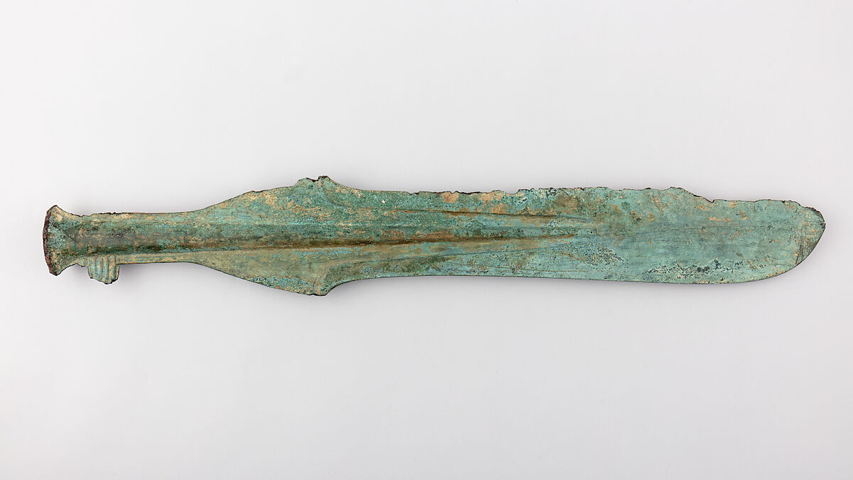 Ceremonial Spearhead (<i>Tsukushi Boko</i>), Bronze, Japanese 