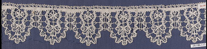 Strip, Bobbin lace, Italian, Genoa 