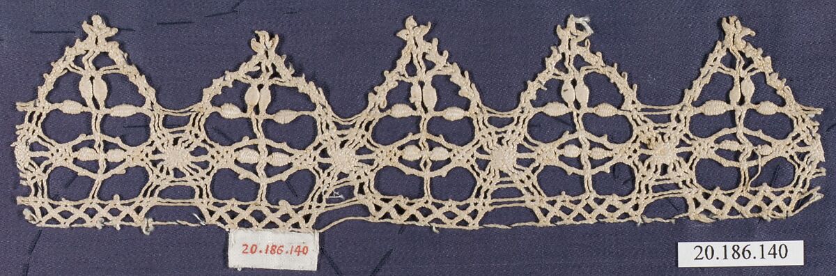 Edging, Bobbin lace, Italian, Genoa