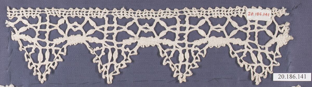 Edging, Bobbin lace, Italian, Genoa