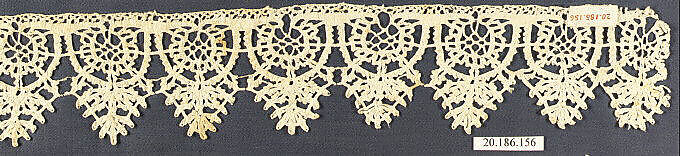 Edging, Bobbin lace, Italian, Genoa 