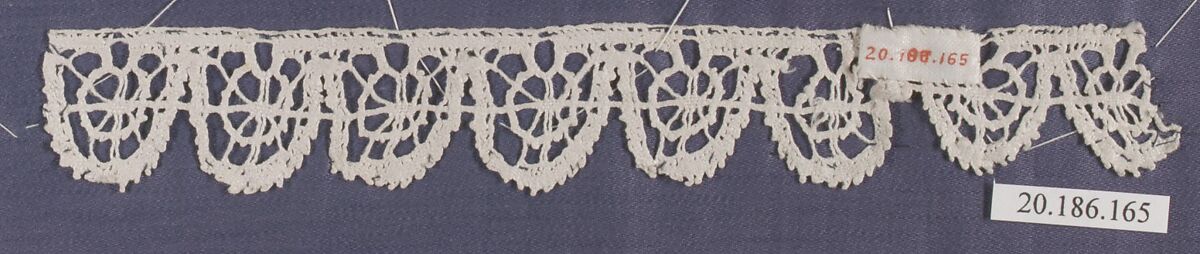 Edging, Bobbin lace, Italian, Genoa