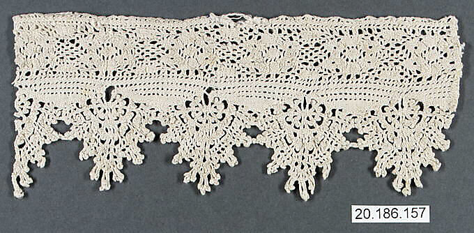 Edging, Bobbin lace, Italian, Abruzzi 