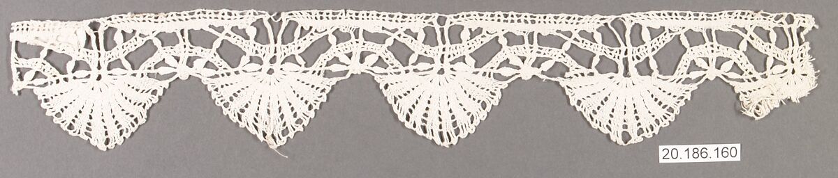 Edging, Bobbin lace, Italian, Genoa
