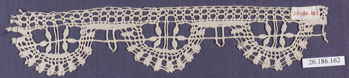 Edging, Bobbin lace, Italian, Genoa