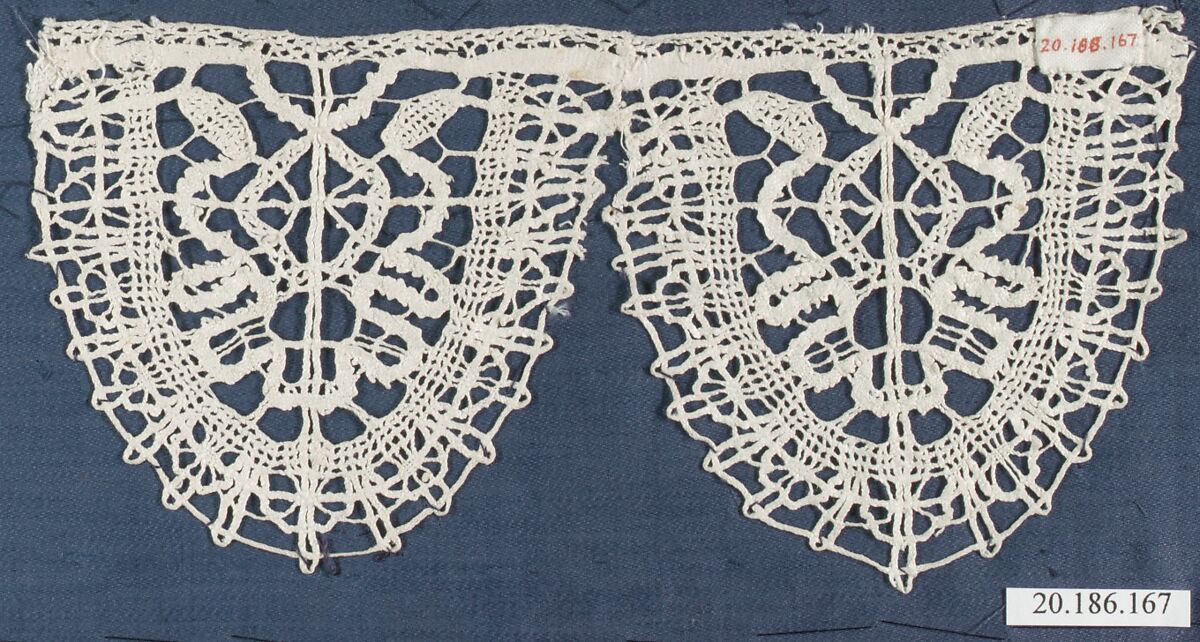 Edging, Bobbin lace, Italian, Genoa