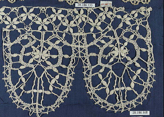 Edging, Bobbin lace, Italian, Genoa 