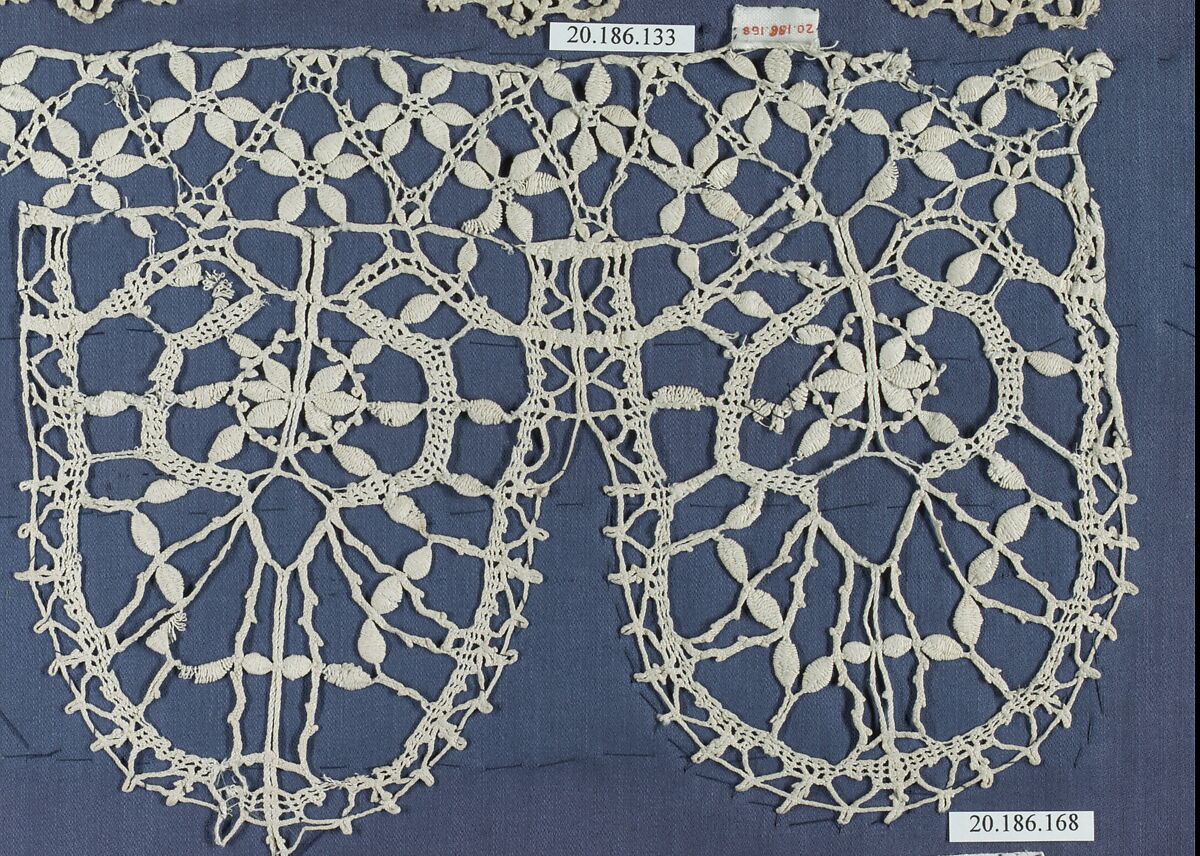 Edging, Bobbin lace, Italian, Genoa