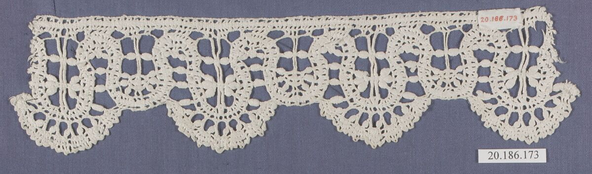 Edging, Bobbin lace, Italian, Genoa