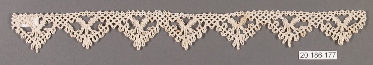 Edging, Bobbin lace, Italian, Venice