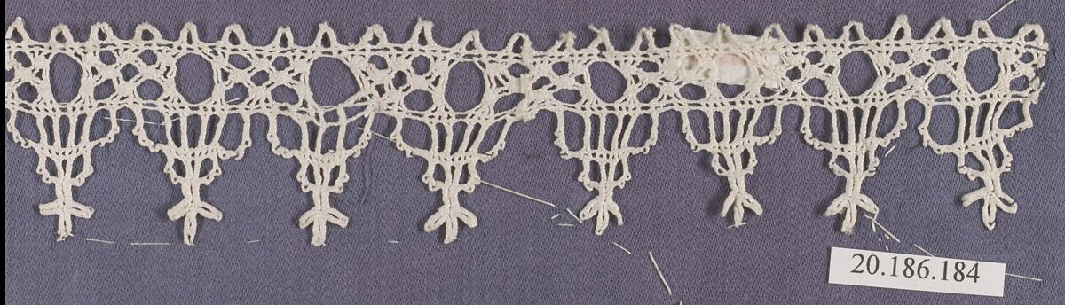 Edging, Bobbin lace, Italian, Venice