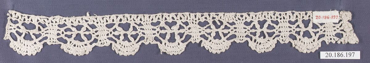 Edging, Bobbin lace, Italian, Genoa