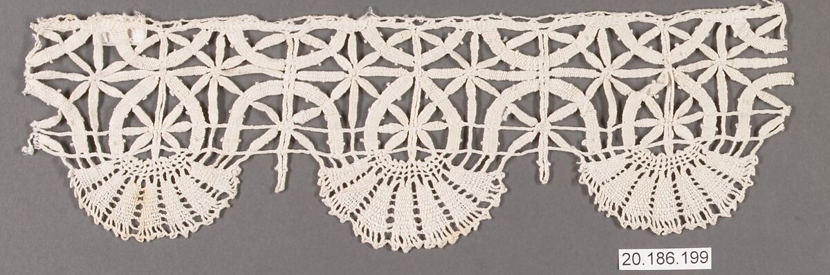 Edging, Bobbin lace, Italian, Liguria