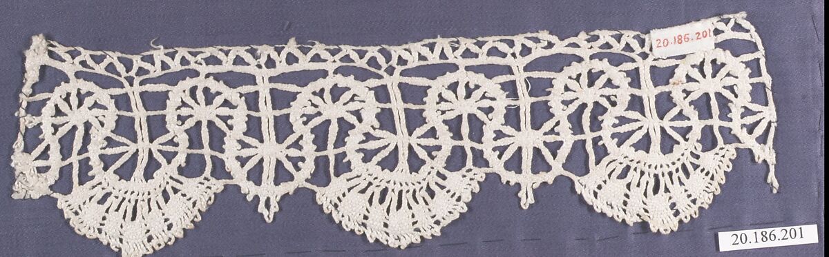 Edging, Bobbin lace, Italian, Liguria