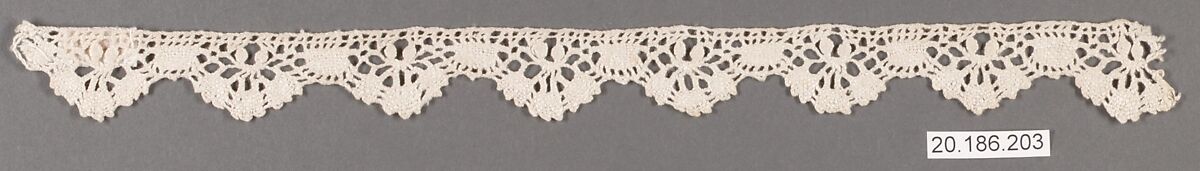 Edging, Bobbin lace, Italian, Liguria