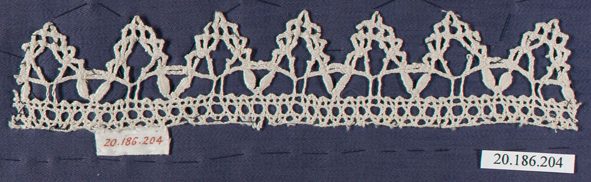Edging, Bobbin lace, Italian, Liguria
