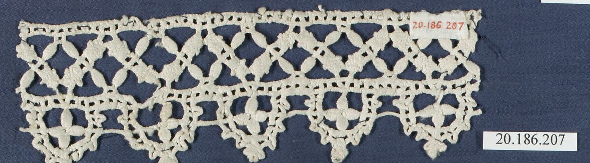 Edging, Bobbin lace, Italian, Liguria
