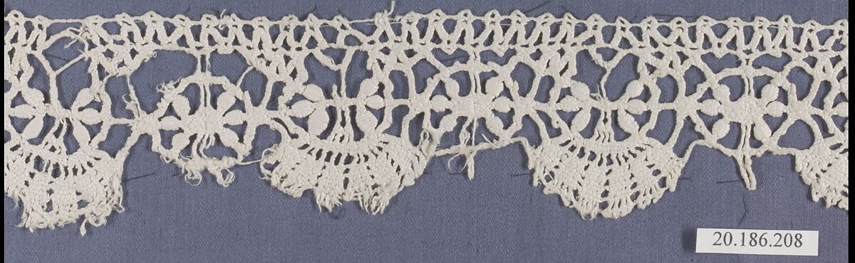Edging, Bobbin lace, Italian, Liguria