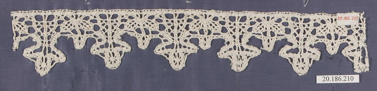 Edging, Bobbin lace, Italian, Genoa