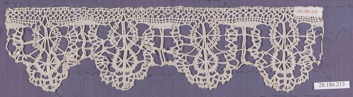 Edging, Bobbin lace, Italian, Venice