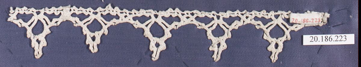 Edging, Bobbin lace, Italian, Venice