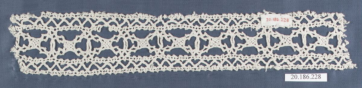 Insertion, Bobbin lace, Italian, Venice