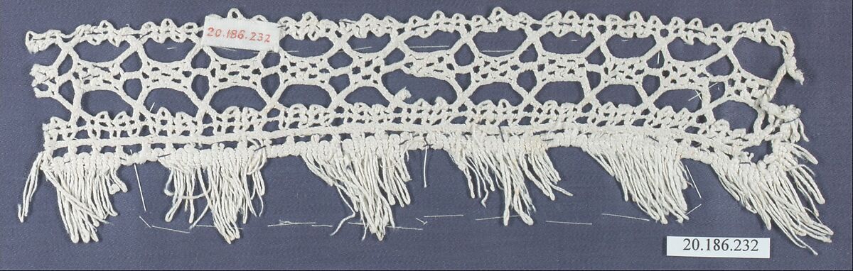 Edging, Bobbin lace, Italian, Venice