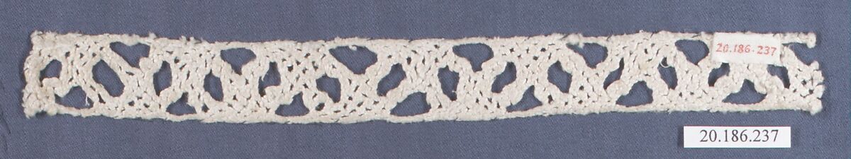 Insertion, Bobbin lace, Italian, Venice