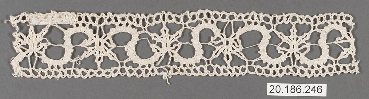 Insertion, Bobbin lace, Italian, Venice