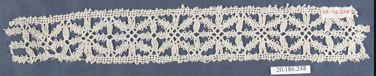 Insertion, Bobbin lace, Italian, Venice