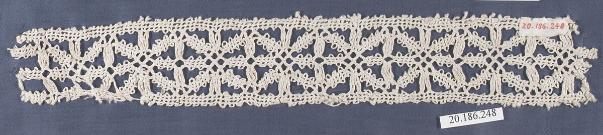 Insertion, Bobbin lace, Italian, Venice