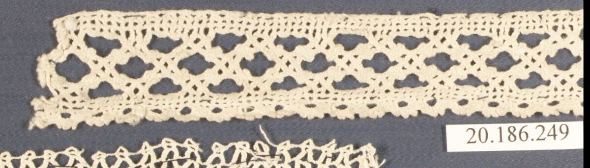 Insertion, Bobbin lace, Italian, Venice