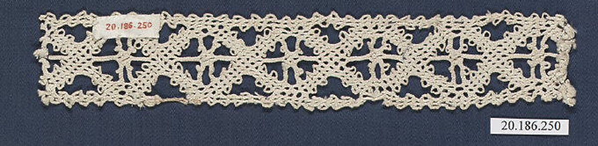 Insertion, Bobbin lace, Italian, Venice 