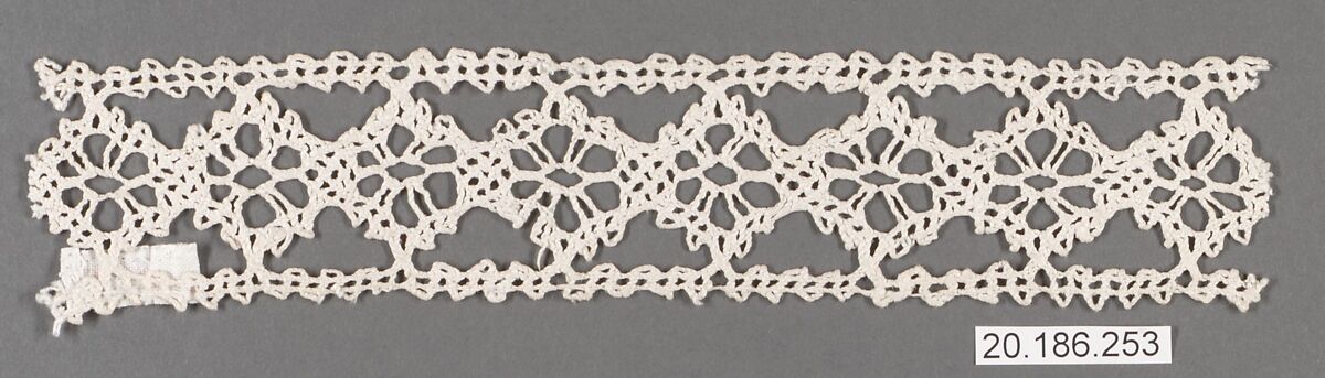 Insertion, Bobbin lace, Italian, Venice