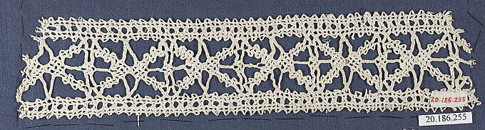 Insertion, Bobbin lace, Italian, Venice