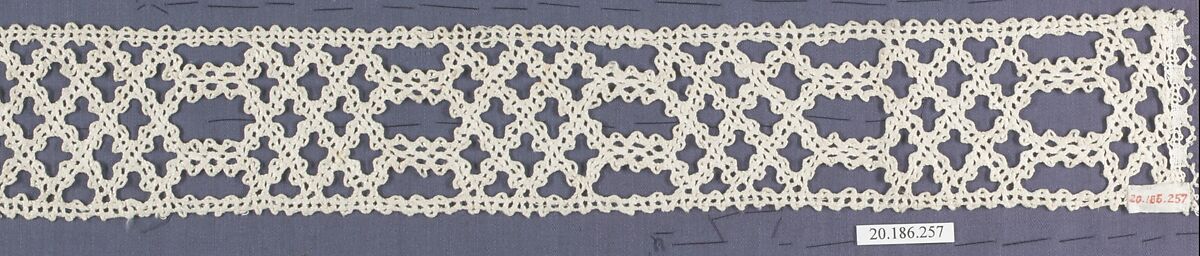 Insertion, Bobbin lace, Italian, Venice