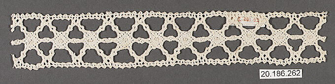 Insertion, Bobbin lace, Italian, Venice