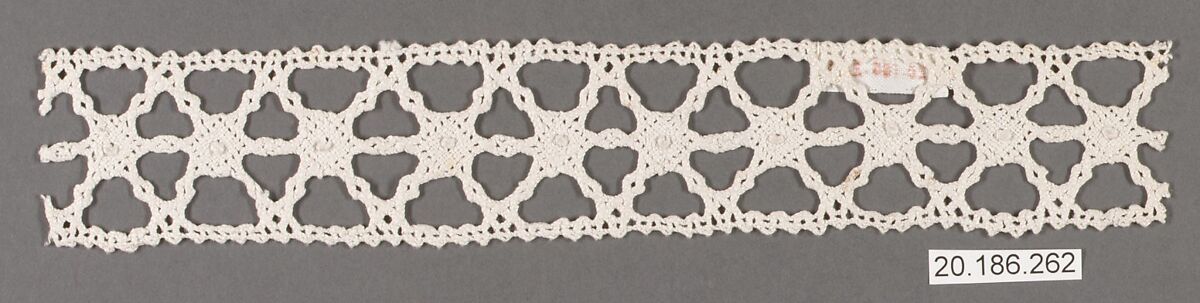 Insertion, Bobbin lace, Italian, Venice