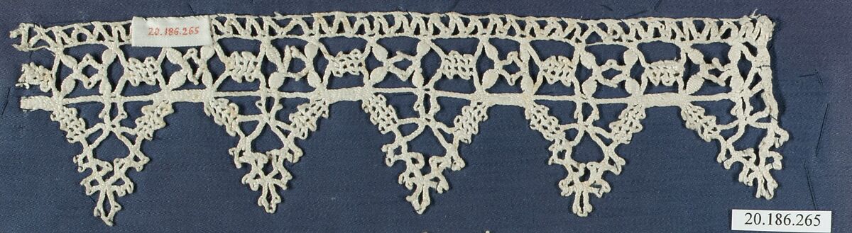 Edging, Bobbin lace, Italian, Venice