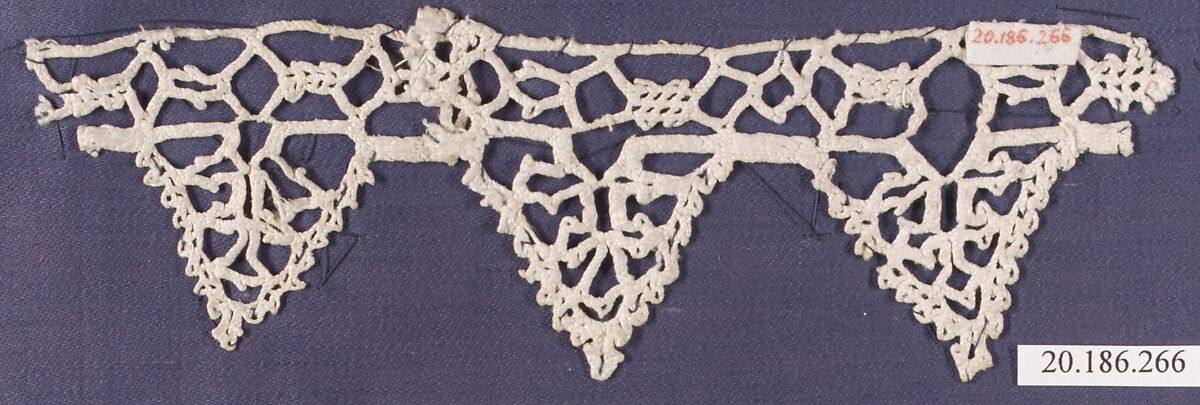 Edging, Bobbin lace, Italian, Venice